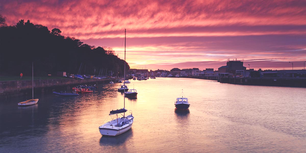 Photo of boats - Christmas in Dorset