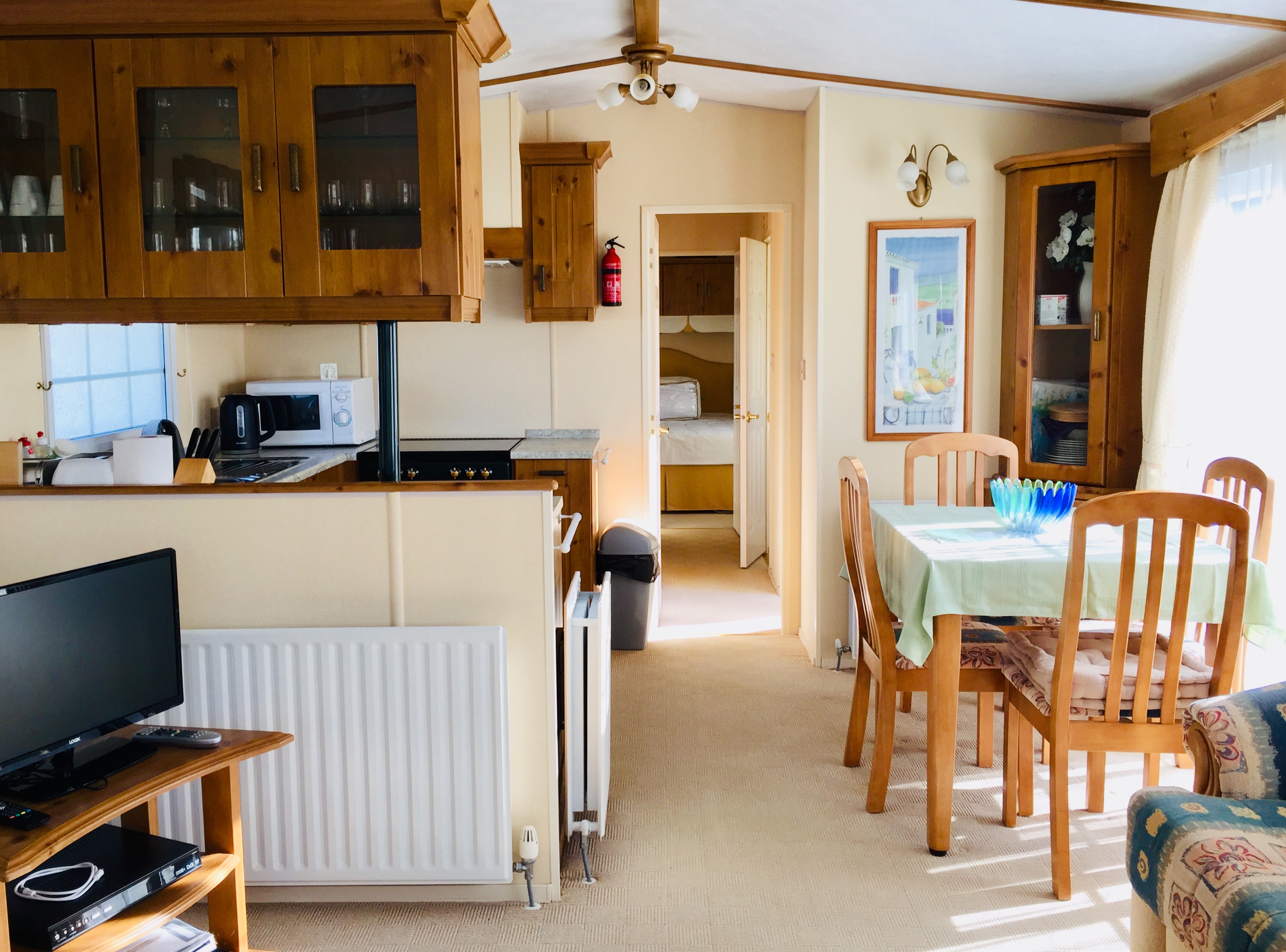 used static caravan for sale in North Devon countryside