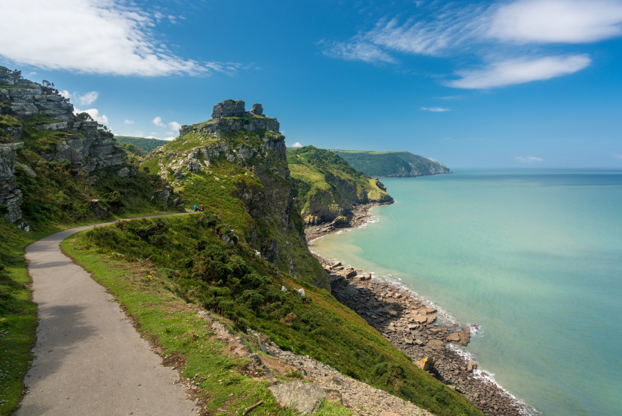 Coastal path in devon