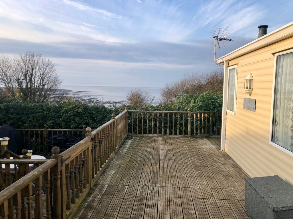 Used static caravan for sale Somerset with sea view