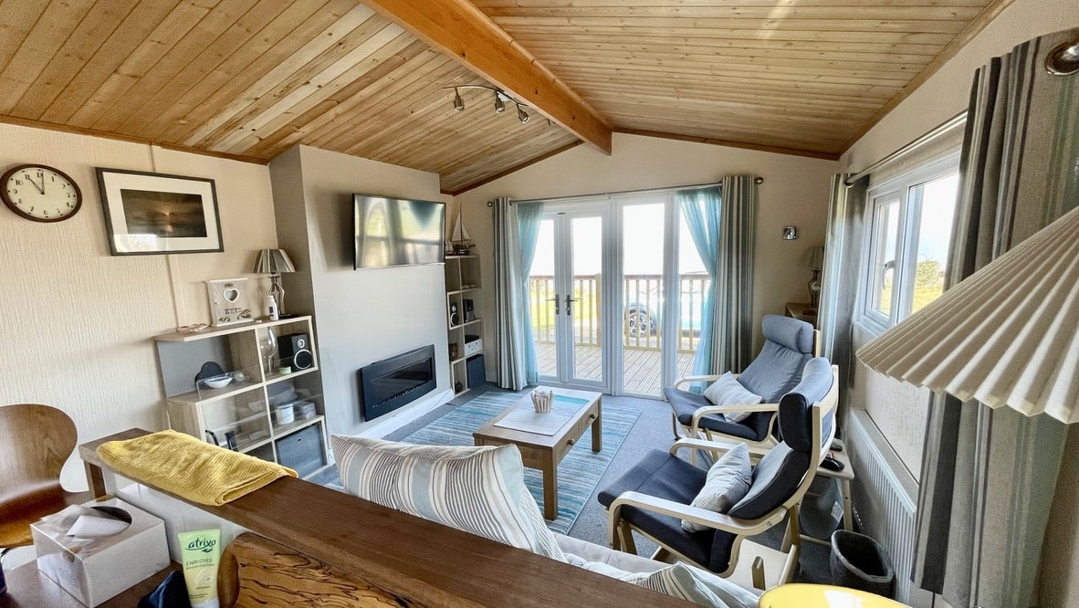 Pre-owned Hamell Matisse lodge is for sale at St Audries Bay Holiday Club, Somerset