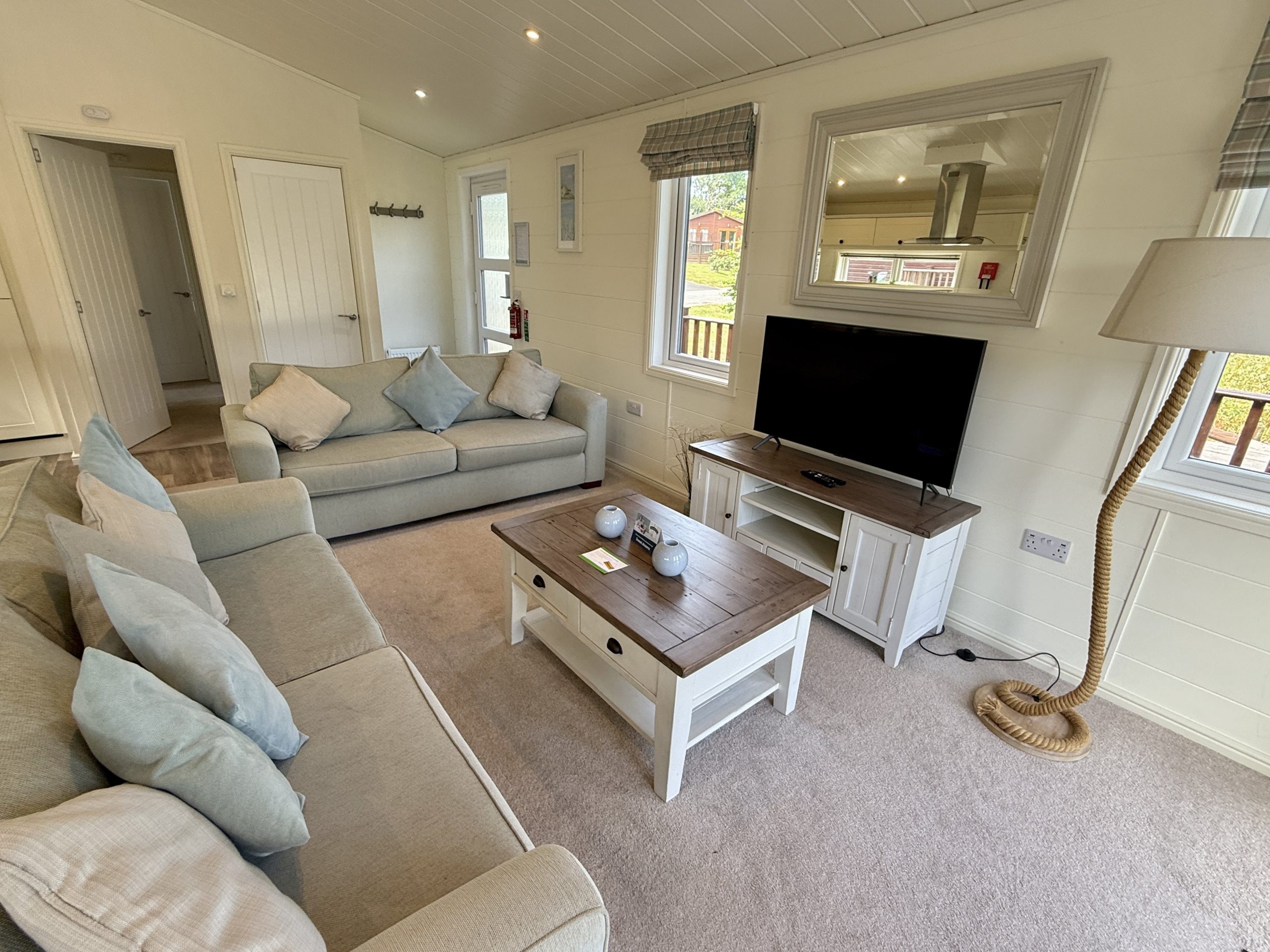 2017 Homeseeker Navigator Lodge is for sale at Finlake Resort and Spa in Chudleigh, Devon