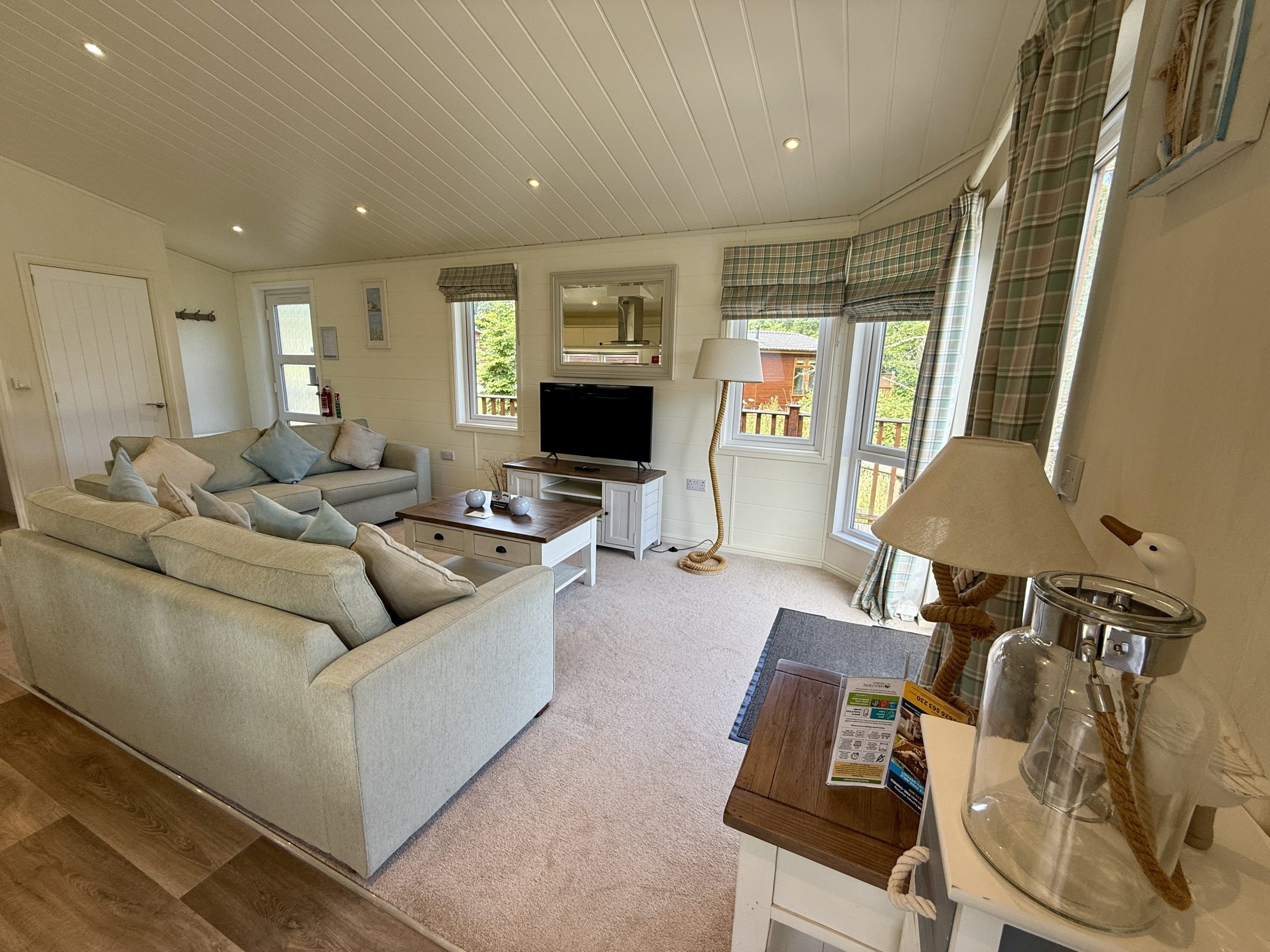2017 Homeseeker Navigator Lodge is for sale at Finlake Resort and Spa in Chudleigh, Devon